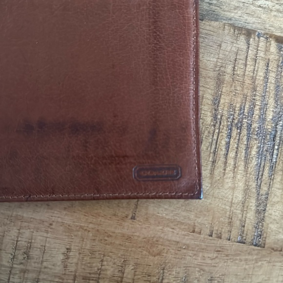 Vintage Coach Long Snap Bi-fold Wallet & Checkbook Cover in British Tan Leather - Picture 9 of 17